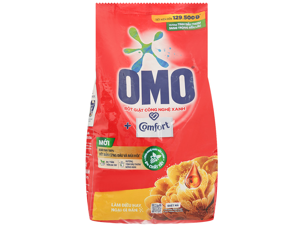 Bột Giặt OMO hương Comfor  túi 5,3 kg Thùng 3 túi